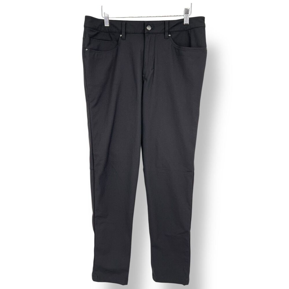 Lululemon Mens Black ABC Classic Fit Pants Sz 31 Casual Comfort Athletic